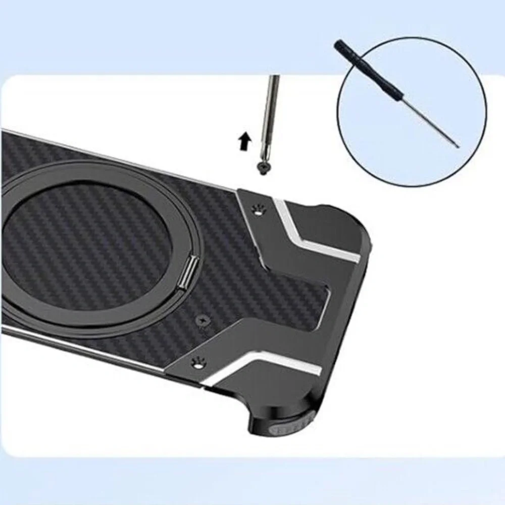 iPhone 16 Pro Max Metal Carbon Fiber Case